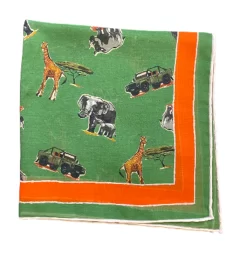 Seaward & Stearn Africa Scene W/ Green & Coral