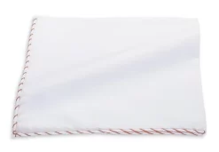 R Hanauer Henna Whipstitch Border Pocket Square