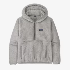 Patagonia Women's Los Gatos Hooded Fleece Pullover: Salt Grey