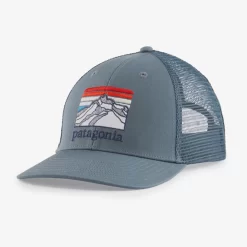 Patagonia Line Logo Ridge LoPro Trucker Hat: Plume Grey