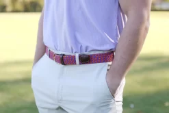 Roostas The Aiken Two Toned Woven Elastic Stretch Belt - Purple/Orange -Selected Fashion Clothing Stores 9N2A5932 32046.1610401958 10551.1635519638