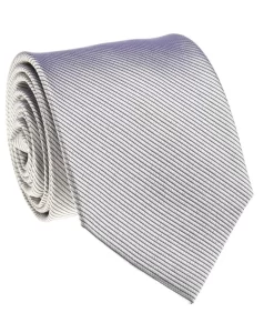 Silver Solid File Tie