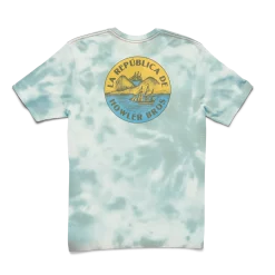 Howler Brothers La Republica T-Shirt: Light Blue Tie Dye