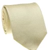 Beige Grid Geometric Print Tie