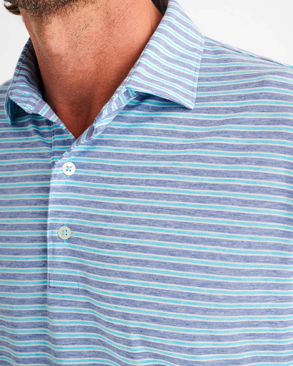 Johnnie-O Carlos Striped Polo: Pompei 2 Johnnie-O Carlos Striped Polo: Pompei - Image 2