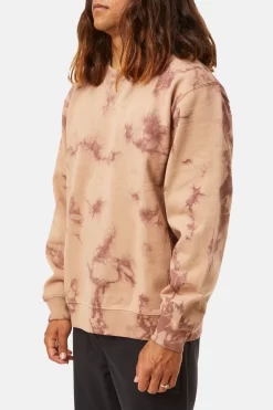 Katin Embroidered Crewneck: Kelp Red Cloud -Selected Fashion Clothing Stores Katin Embroidered Crew Fleece Dusty Pink Kelp Red Cloud 11 5000x 88934.1666818038