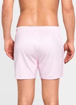 Peter Millar Nebraska Printed Gingham Check Stretch Jersey Boxer - Palmer Pink 5 Peter Millar Nebraska Printed Gingham Check Stretch Jersey Boxer - Palmer Pink -Selected Fashion Clothing Stores ME0EI03 PALMP ALT B CF NEW.jpg.imgo 94618.1560200441