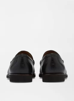 Peter Millar Leather Bit Loafer: Black -Selected Fashion Clothing Stores ME0F60 BLK ALT B 24792.1674496335