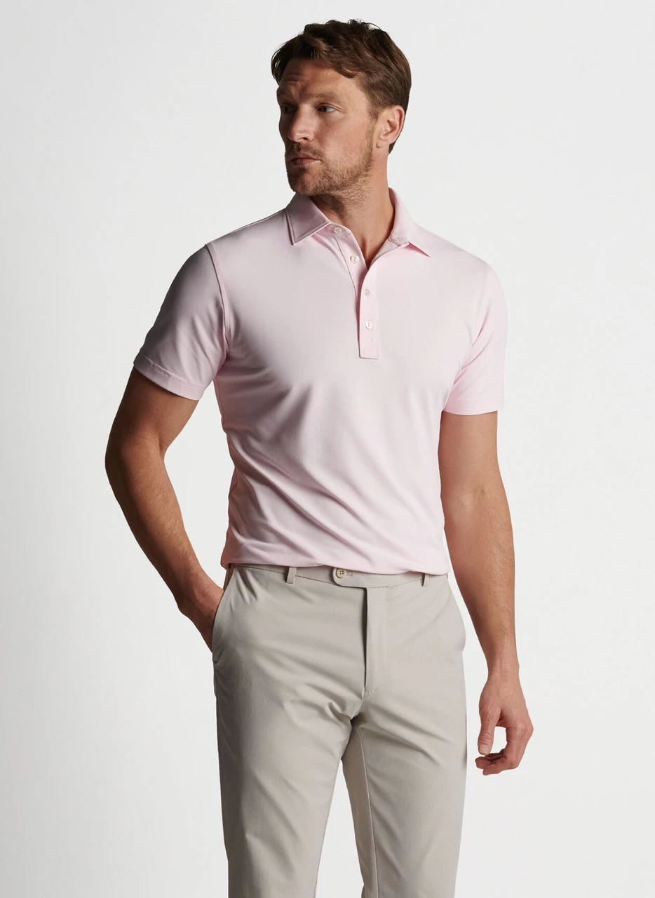 Peter Millar Soul Performance Mesh Polo: Misty Rose 2 Peter Millar Soul Performance Mesh Polo: Misty Rose - Image 2