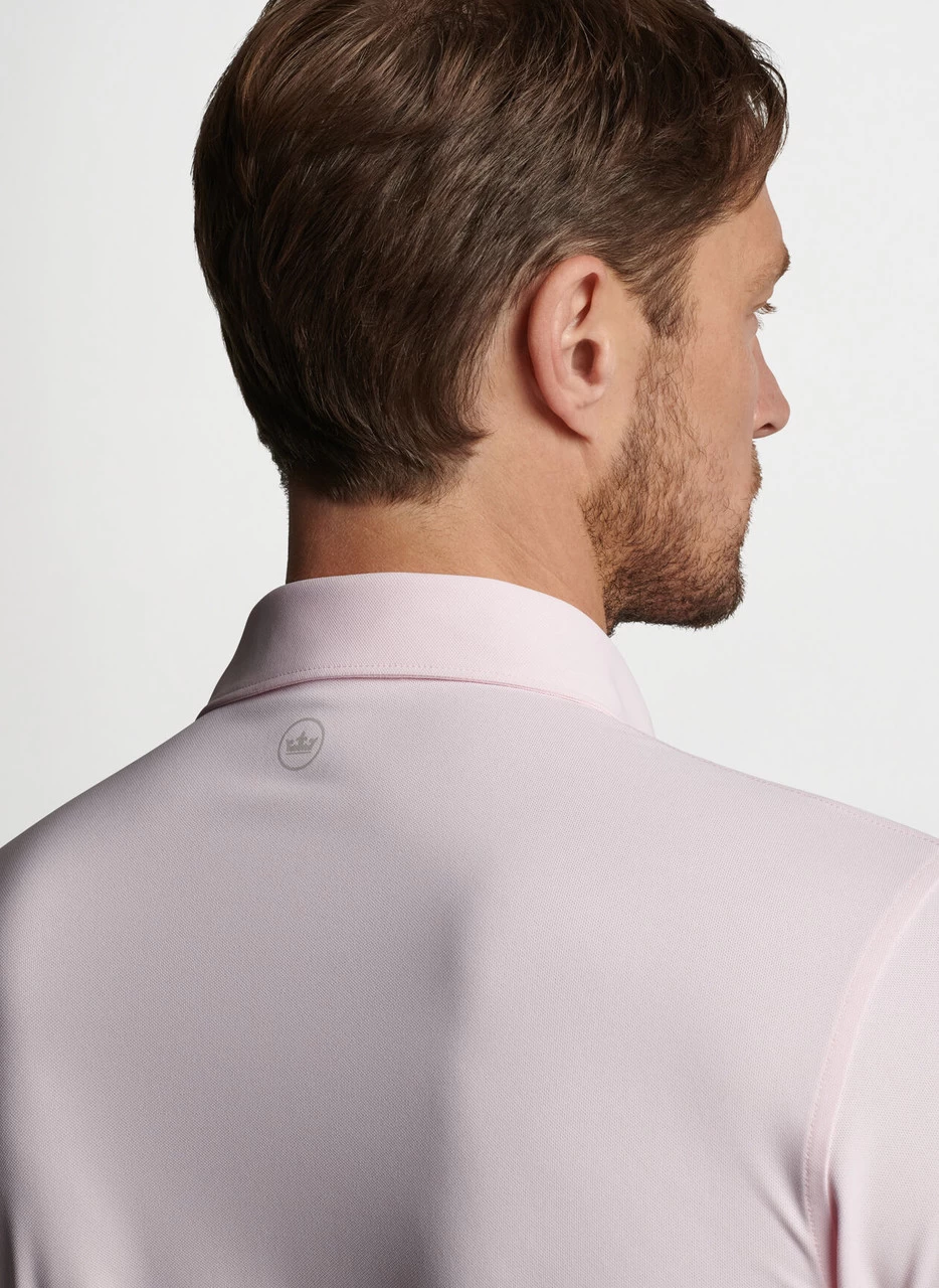 Peter Millar Soul Performance Mesh Polo: Misty Rose 4 Peter Millar Soul Performance Mesh Polo: Misty Rose - Image 4
