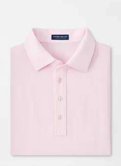 Peter Millar Soul Performance Mesh Polo: Misty Rose