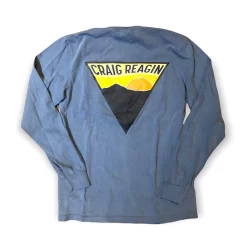 Craig Reagin Triangle Mountain Long Sleeve T-shirt: Blue Jean