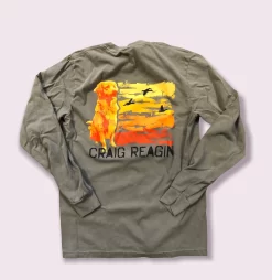 Craig Reagin Dog Long Sleeve T-shirt: Grey