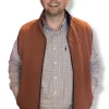 Craig Reagin Quilted Vest: Rust Heather