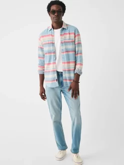 Faherty The Malibu Shirt: Paradise Rose -Selected Fashion Clothing Stores SU23 faherty mens MWU2316 PRI the malibu shirt paradise rise front 1 1000x 20187.1684179066