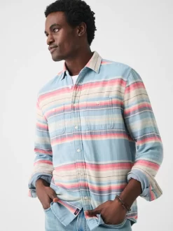 Faherty The Malibu Shirt: Paradise Rose
