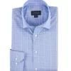 Scott Barber Luxe Windowpane Shirt: Sky