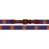 Smathers And Branson Clemson Needlepoint Belt