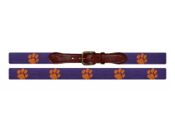 Smathers And Branson Clemson Needlepoint Belt