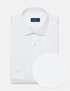Stantt Fine White Poplin Dress Shirt