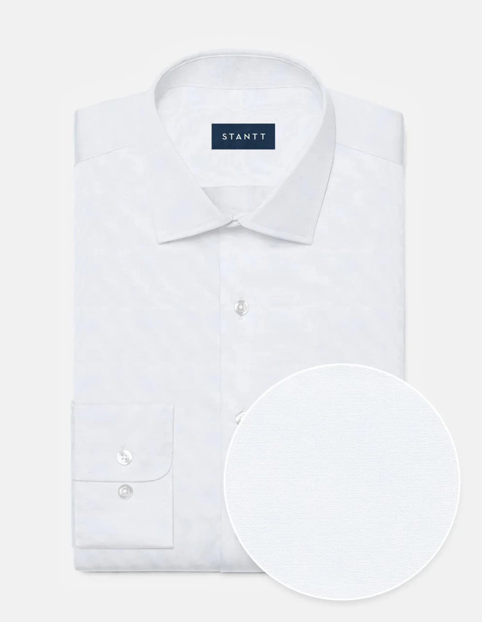 Stantt Fine White Poplin Dress Shirt 1 Stantt Fine White Poplin Dress Shirt