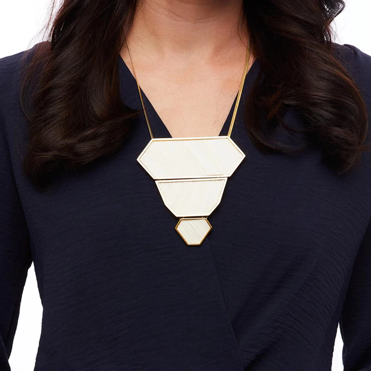 Brackish Statement Necklace: Abyad 2 Brackish Statement Necklace: Abyad - Image 2