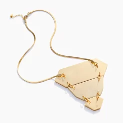 Brackish Statement Necklace: Abyad 10 Brackish Statement Necklace: Abyad -Selected Fashion Clothing Stores abyad feather statement necklace back 720x 30287.1651867163