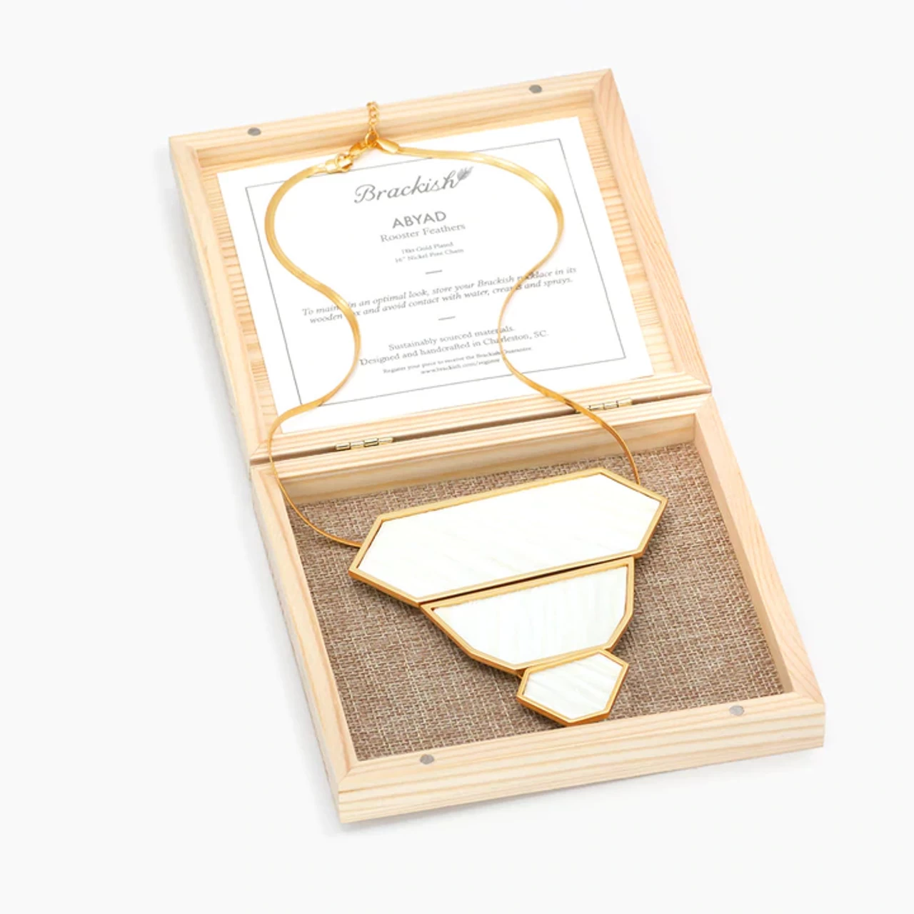 Brackish Statement Necklace: Abyad 6 Brackish Statement Necklace: Abyad - Image 6