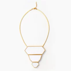 Brackish Statement Necklace: Abyad 8 Brackish Statement Necklace: Abyad -Selected Fashion Clothing Stores abyad statement feather necklace full 720x 43739.1651867160