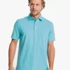 Southern Tide Brrr°®-eeze Heather Performance Polo Shirt: Heather Tidal Wave