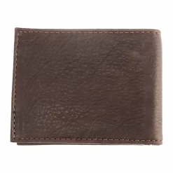 T.B. Phelps Bryce Bison Bi-Fold Wallet W/ Money Clip: Briar