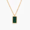 Brackish Rectangle Necklace: Cool Water