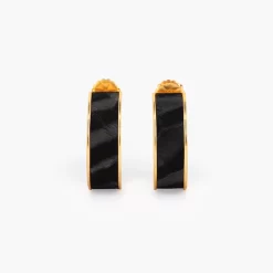 Brackish Hoop Earring: Drift 8 Brackish Hoop Earring: Drift -Selected Fashion Clothing Stores drift feather hoop earrings front 720x 99273.1669745190