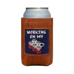 Smathers And Branson Working On My 6-Pack Needlepoint Can Cooler