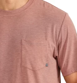 Free Fly Men's Bamboo Flex Pocket Tee: Heather Brick -Selected Fashion Clothing Stores flex pocket tee heather brick men top 3 600x 93277.1649268418