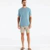 Free Fly Men's Bamboo Flex Pocket Tee: Heather Mineral