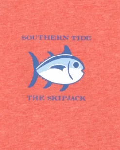 Southern Tide Original Skipjack T-Shirt: Rouge Red -Selected Fashion Clothing Stores heathered original skipjack t shirt 1 heather rogue red pocket 2089 1024x1024 90846.1646751888