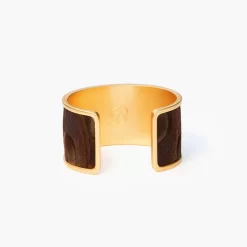 Brackish Wide Cuff: Knock Out -Selected Fashion Clothing Stores knockout wide feather cuff bracelet back 720x 93889.1666881909