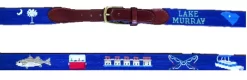 Smathers And Branson Needlepoint Belt - Lake Murray SC (Limited Edition)
