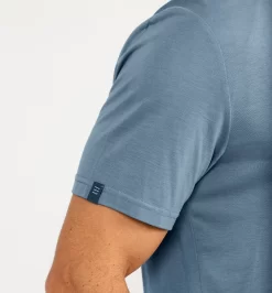 Free Fly Men's Bamboo Lightweight Tee: Blue Fog -Selected Fashion Clothing Stores lightweight short sleeve blue fog men 3 65301.1680117125