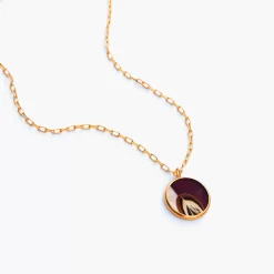 Brackish Circle Necklace: Malu -Selected Fashion Clothing Stores malu feather pendant necklace detail cropped 720x 36229.1666892366