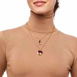 Brackish Circle Necklace: Malu -Selected Fashion Clothing Stores malu feather round pendant necklace lifestyle 3 720x 73916.1666892368
