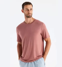 Free Fly Men's Bamboo Motion Tee: Redwood