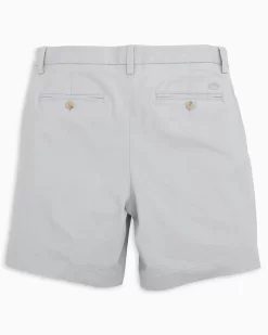 Southern Tide 7" Channel Marker Short: Seagull Grey -Selected Fashion Clothing Stores the new channel marker 7 inch short seagull grey flat back 7527 1024x1024 82894.1644944014