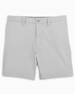 Southern Tide 7" Channel Marker Short: Seagull Grey -Selected Fashion Clothing Stores the new channel marker 7 inch short seagull grey flat front 7527 1024x1024 81520.1644944003