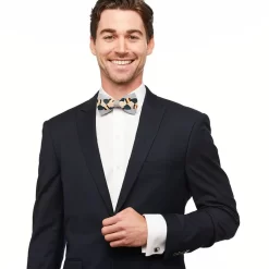Brackish Bowtie: Wightman -Selected Fashion Clothing Stores wightman feather bow tie lifestyle 2 720x 67644.1666892604