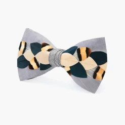 Brackish Bowtie: Wightman -Selected Fashion Clothing Stores wightman mens feather bow tie angled 720x 80844.1666892602